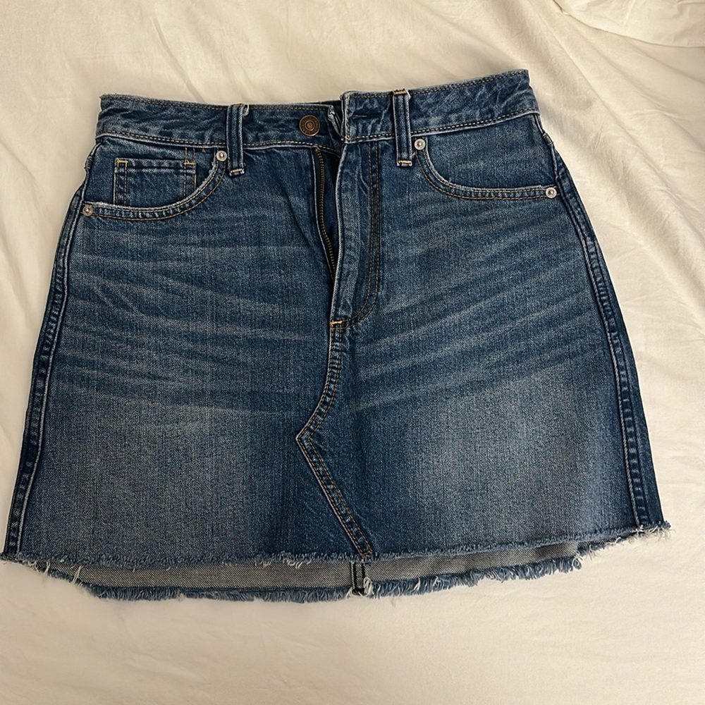 Abercrombie and fitch denim mini skirt